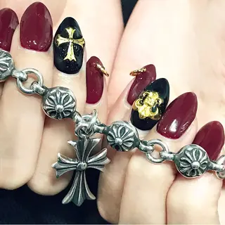 ネイル 渋谷／チップ長さ出し 👑アプレgel-xのネイルデザイン