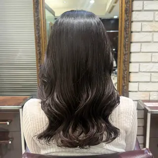セミロング 韓国風パーマ🌿コテ 巻き風パーマ/るいのヘアスタイル