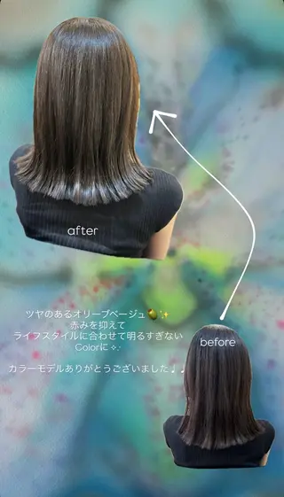 カラー 無料パーマモデル/ 🌟ひまり🌟のヘアスタイル