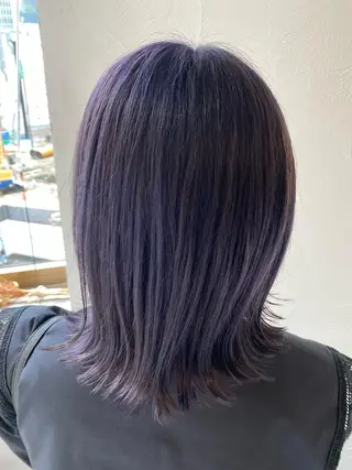 ミディアム カラー TOMOKO 髪質改善💫縮毛矯正のヘアスタイル
