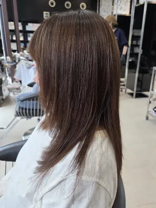 セミロング 宮西 龍心のヘアスタイル