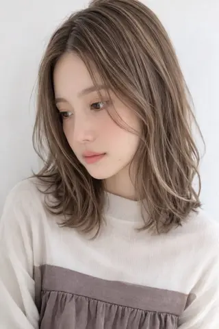 ミディアム カラー 田村和範/似合わせ カラー/髪質改善のヘアスタイル