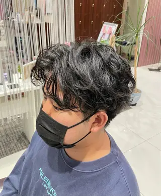 ショート パーマ メンズ ✂︎山﨑 涼太✂︎のヘアスタイル