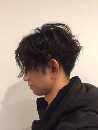 ショート カラー パーマ メンズ ちこ .のヘアスタイル
