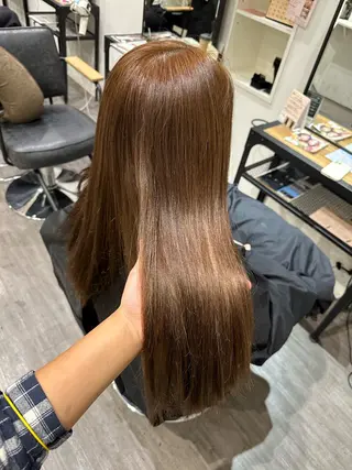 セミロング カラー 艶髪レイヤー上田 紗也🇰🇷💗のヘアスタイル