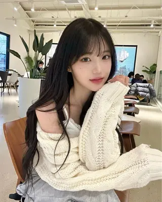 ロング カラー パーマ ヘアアレンジ メンズ 上品＆韓国風 🥀海心🥀のヘアスタイル