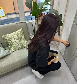 ロング 草場 遼子のヘアスタイル