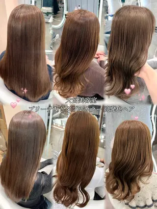 ロング 大宮🤍縮毛矯正 レイヤー🪽なるのヘアスタイル