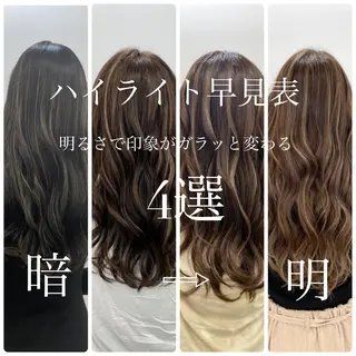 ロング カラー レイヤーカット 赤み消し　店長/大和のヘアスタイル