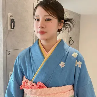 ロング ヘアアレンジ ダブルカラー,透け カラーHINARIのヘアスタイル