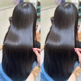 ロング 髪質改善🩵縮毛矯正 代々木/木下のヘアスタイル