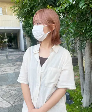 ショート カラー 🙃 透明感カラー/ボブのヘアスタイル