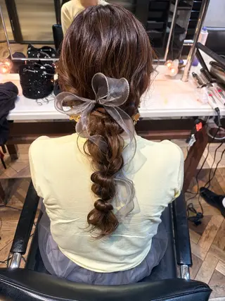 ロング ヘアアレンジ ご新規様限定 透明感カラーKANAのヘアスタイル
