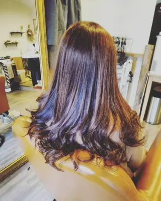 ロング パーマ spa hair ark 富井直美のヘアスタイル