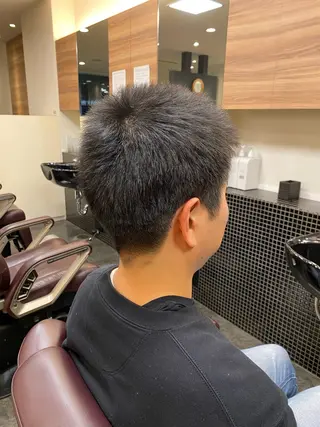 ショート メンズ メンズパーマモデル 大募集中のヘアスタイル