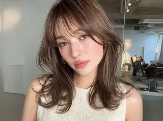 ミディアム カラー 木田 剛史のヘアスタイル
