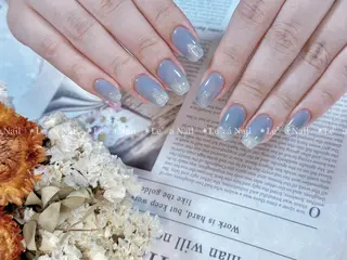 セミロング カラー ネイル Le’a NailSalonのネイルデザイン