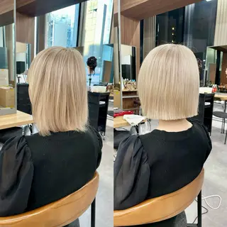 ミディアム ボブ/韓国ヘア 美髪矯正🦋村松優斗のヘアスタイル
