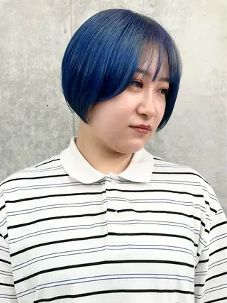 ショート カラー ボブ/ゆるふわ ボブパーマ/とういのヘアスタイル