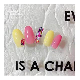 ミディアム ネイル 🐾enen style 🐾のネイルデザイン