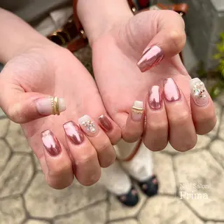 セミロング ネイル SalonPrima 西院Nail&Eyeのネイルデザイン