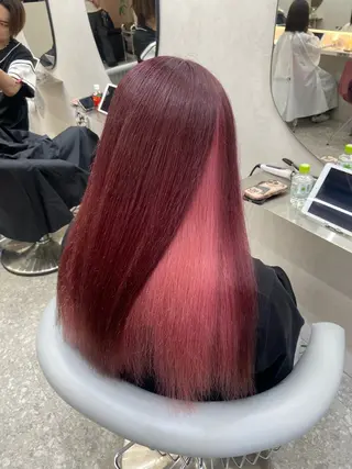 ロング カラー 新宿/韓国ヘア 中明度カラー/かやのヘアスタイル