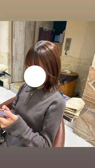 ミディアム ヘアアレンジ 新宿/ハイトーン カラー/AKI🍎のヘアスタイル