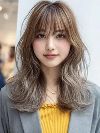 セミロング 生艶髪&レイヤー🔔 渋谷お薦めNo.1✨のヘアスタイル