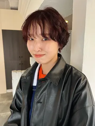 ショート カラー ヘアアレンジ 恵比寿｜眠れる ヘッドスパchacoのヘアスタイル