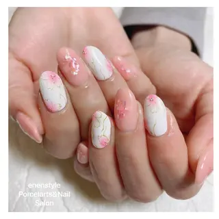 ミディアム ネイル 🐾enen style 🐾のネイルデザイン