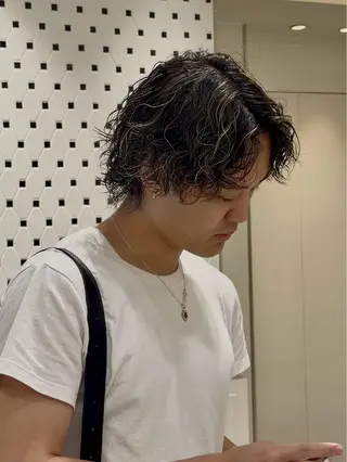ミディアム メンズ 💈メンズ特化/ パーマ特化ren🎸のヘアスタイル