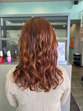 ロング パーマ 🫧古田 穂香🫧パーマモデルのヘアスタイル