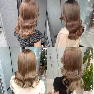 セミロング カラー 町田ブリーチ特化 MANATOのヘアスタイル