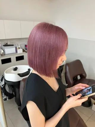 ショート カラー レイヤー専門家 ダブルカラー修のヘアスタイル