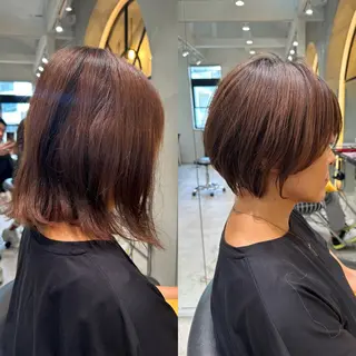 ショート 縮毛矯正/レイヤー taiga🧡のヘアスタイル