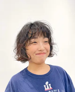 ショート パーマ 🐣Say.ree ひらいで ななみ🐣のヘアスタイル