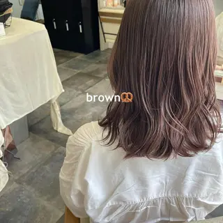 ミディアム カラー 吉村 夏椰のヘアスタイル