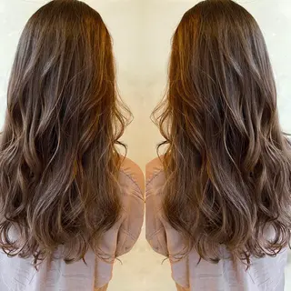 ロング カラー ヘアアレンジ ネイル マツエク・マツパ 夜23時まで予約🉑 reverieあきらのヘアスタイル