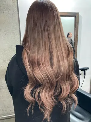 ロング カラー ✨最安値✨エクステ カラー🌼つきな🌼のヘアスタイル
