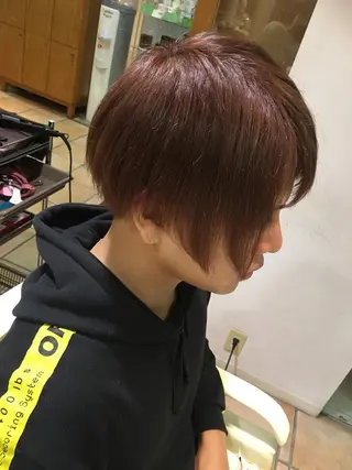 ショート カラー メンズ 熊谷 奈菜のヘアスタイル