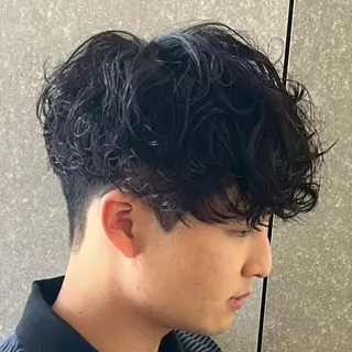 パーマ メンズ 【束感セット】 あおいのヘアスタイル