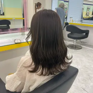 セミロング カラー ヘアアレンジ 【透明感×レイヤー】 🍃RIKU🍃のヘアスタイル
