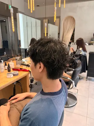 パーマ メンズ 🌻花音🌻メンズ /艶カラー/Wカラーのヘアスタイル