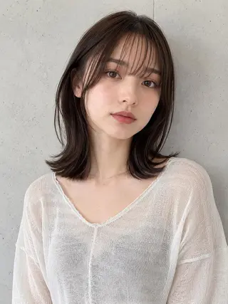 ミディアム カラー 髪質改善✨LUXBE GALLERYのヘアスタイル
