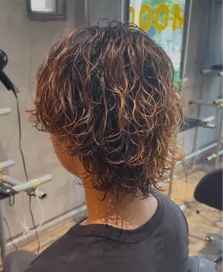 パーマ メンズ 林 侑弥のヘアスタイル