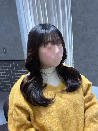 セミロング あい❤︎ /韓国巻き/レイヤーのヘアスタイル