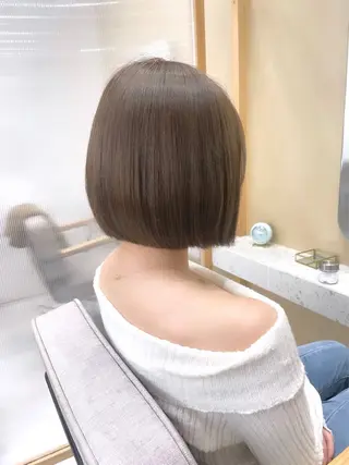 ミディアム fuwari 美白ショコラカラーのヘアスタイル