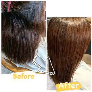 ミディアム enx天王町店 伊藤 愛央のヘアスタイル