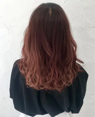 セミロング ヘアアレンジ 脱!黒髪 ダブルカラー【上野】のヘアスタイル