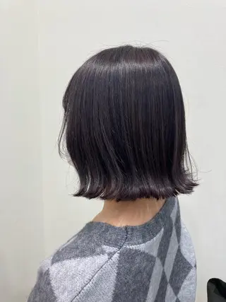 ミディアム カラー 長山 茉白のヘアスタイル